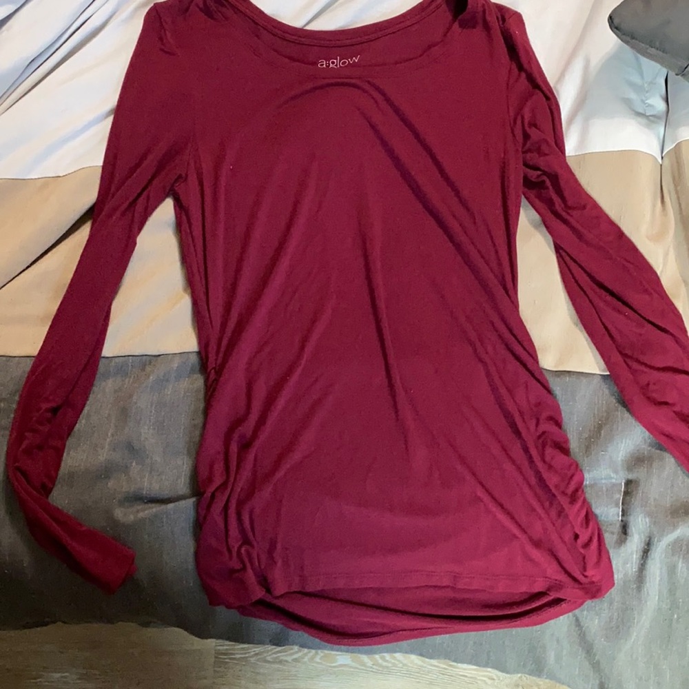 Long sleeve maternity shirt